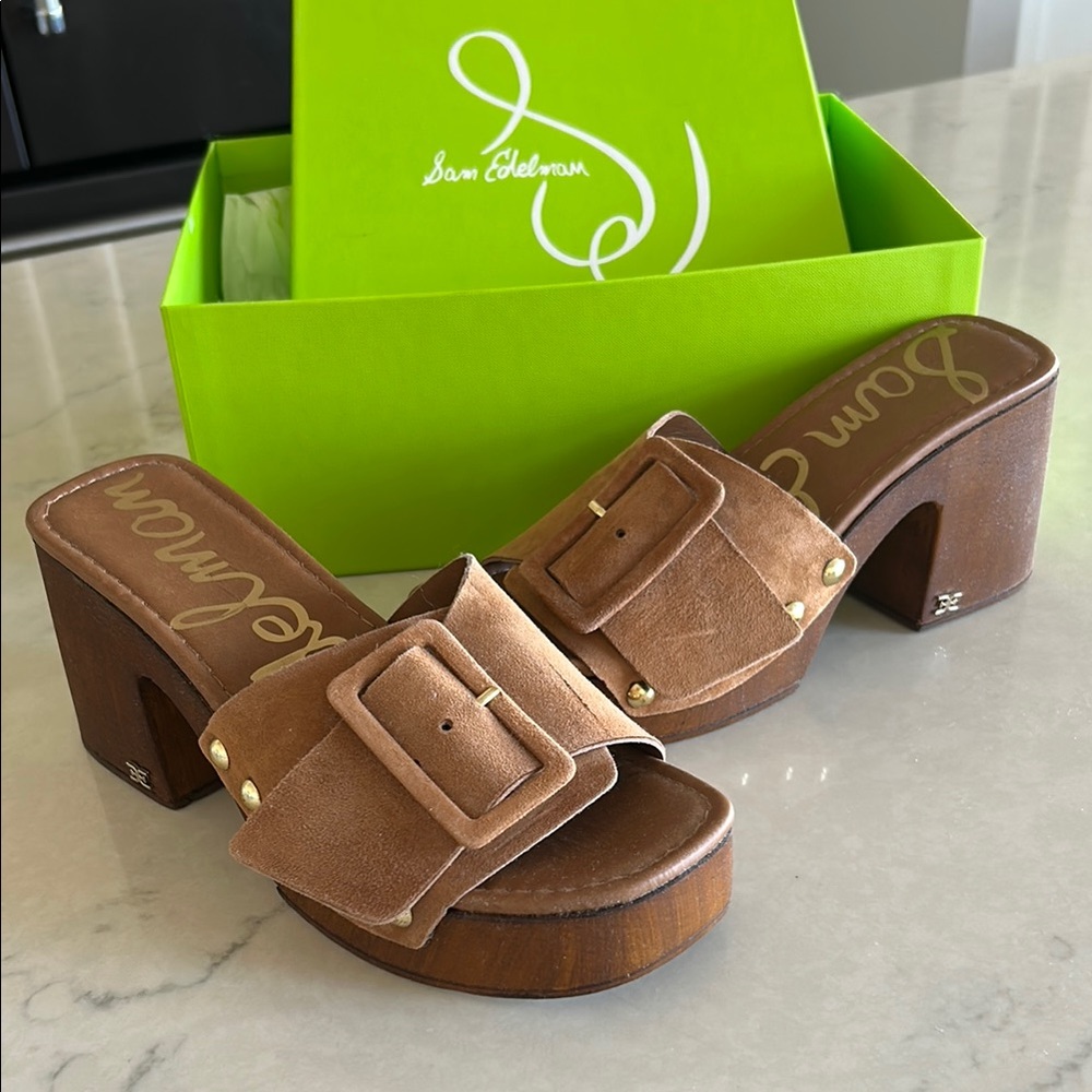 Sam Edelman Brown Platform Shoes with Retro Charm